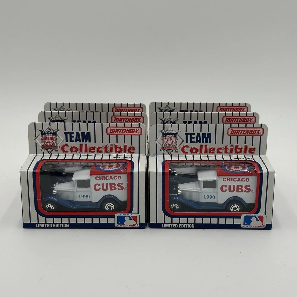 1990-91 Matchbox Team Collectibles Chicago Cubs Lot 6 Cars NIB